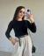 Blusa básica manga longa