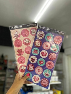 Plancha individual x18 Stickers San valentin - comprar online