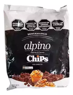 Chips de Chocolate Semiamargo Alpino x1kg