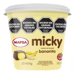 Pasta de relleno Micky Bananita x450gr.
