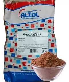 Cacao en polvo amargo especial x1kg Alzol