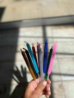 Velas con Brillitos en internet