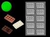 Placa para tableta de chocolatín mini x1