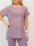 Blusa meia manga lilac tule lilac