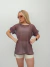 Blusa meia manga tamarindo tule tamarindo - comprar online