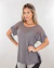 Blusa meia manga gris tule gris - comprar online