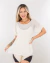 Blusa meia manga off tule off
