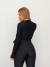 Casaco transpasse. preto trilobal preto - comprar online