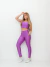 Conjunto bolso vivo roxo c/ off power . - comprar online