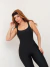 Macacão pilates preto trilobal preto