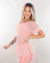 Blusa meia manga blush tule blush