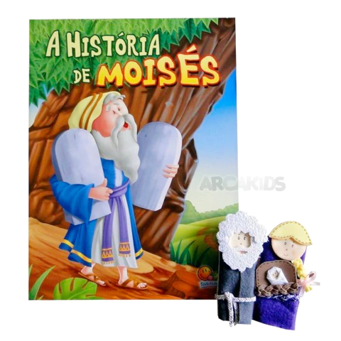 Livro Bíblico com Dedoches - Moisés