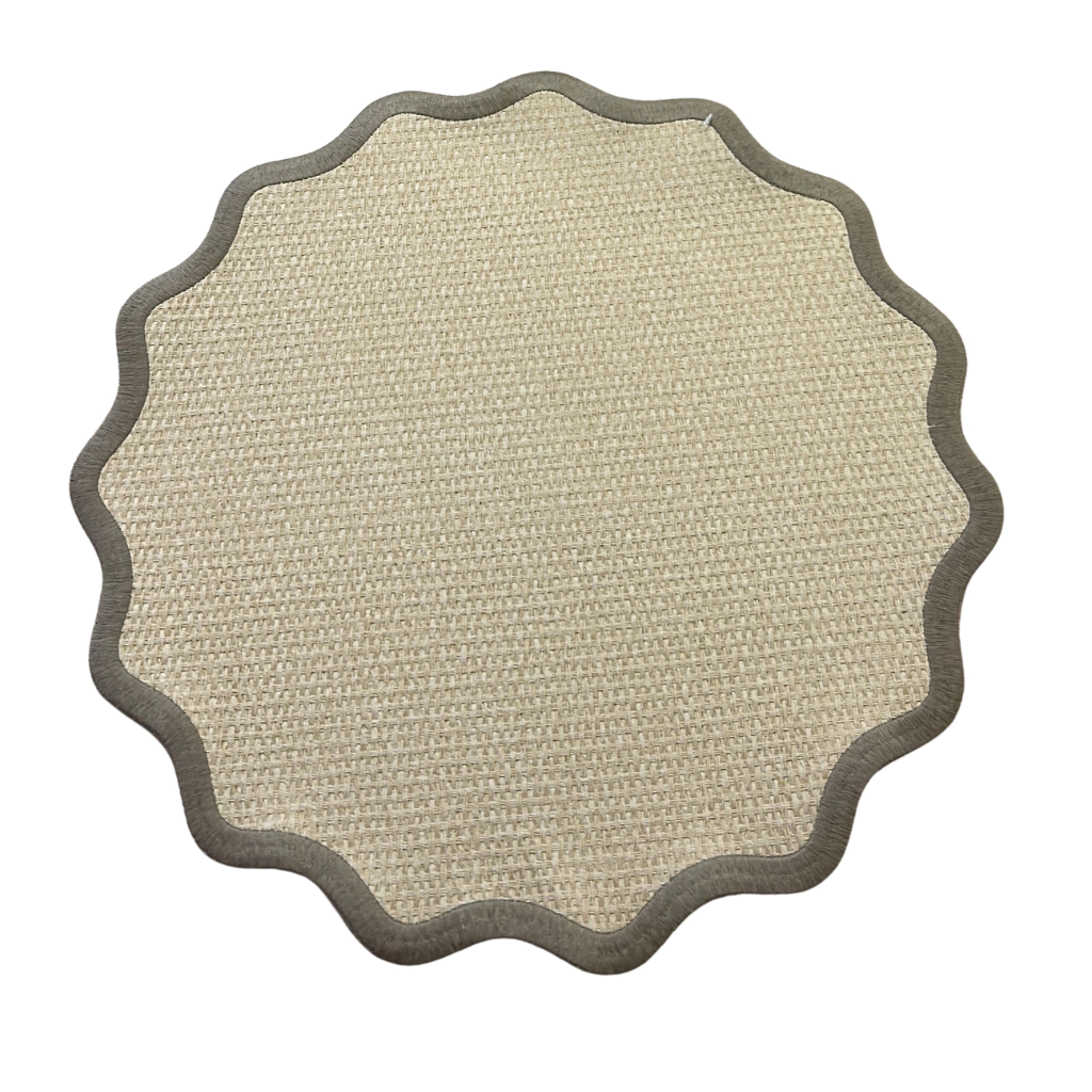 Jogo Americano Dois Lados com Borda Cinza