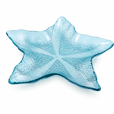 Petisqueira Estrela Do Mar Em Acrílico Azul