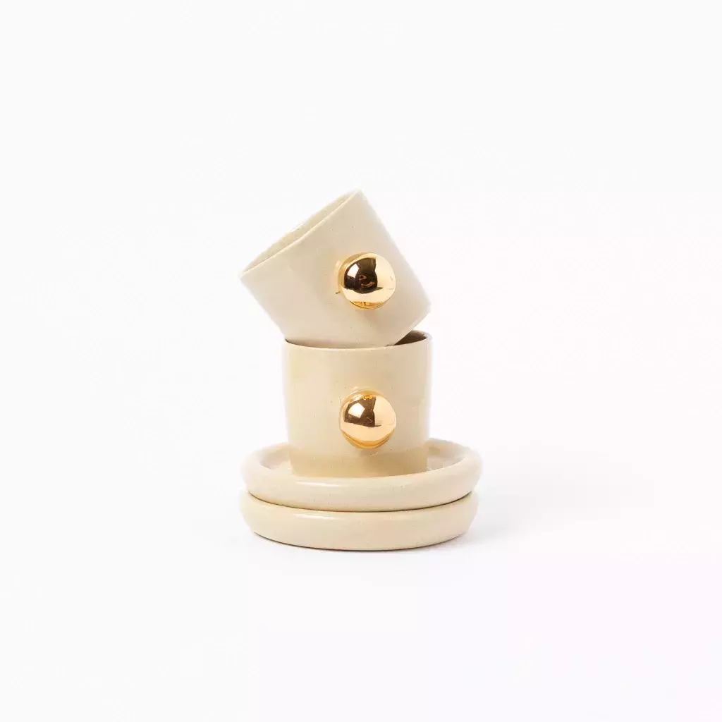 Xícara Lina com Ouro 24K