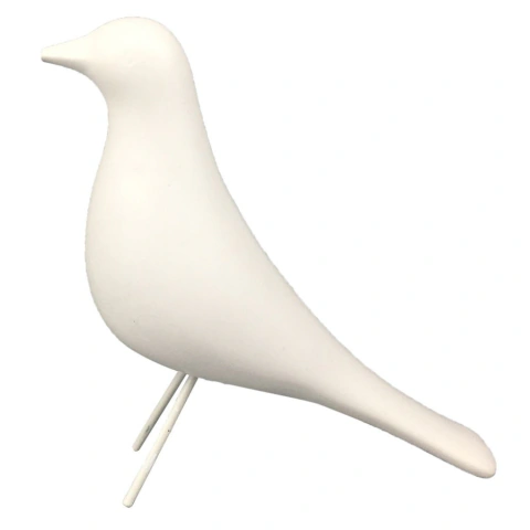Pássaro Branco 17cm X 6cm X 18cm