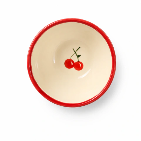 BOWL RED.MINI RETO CEREJA-DIMENSÕES 10 X 10 CM