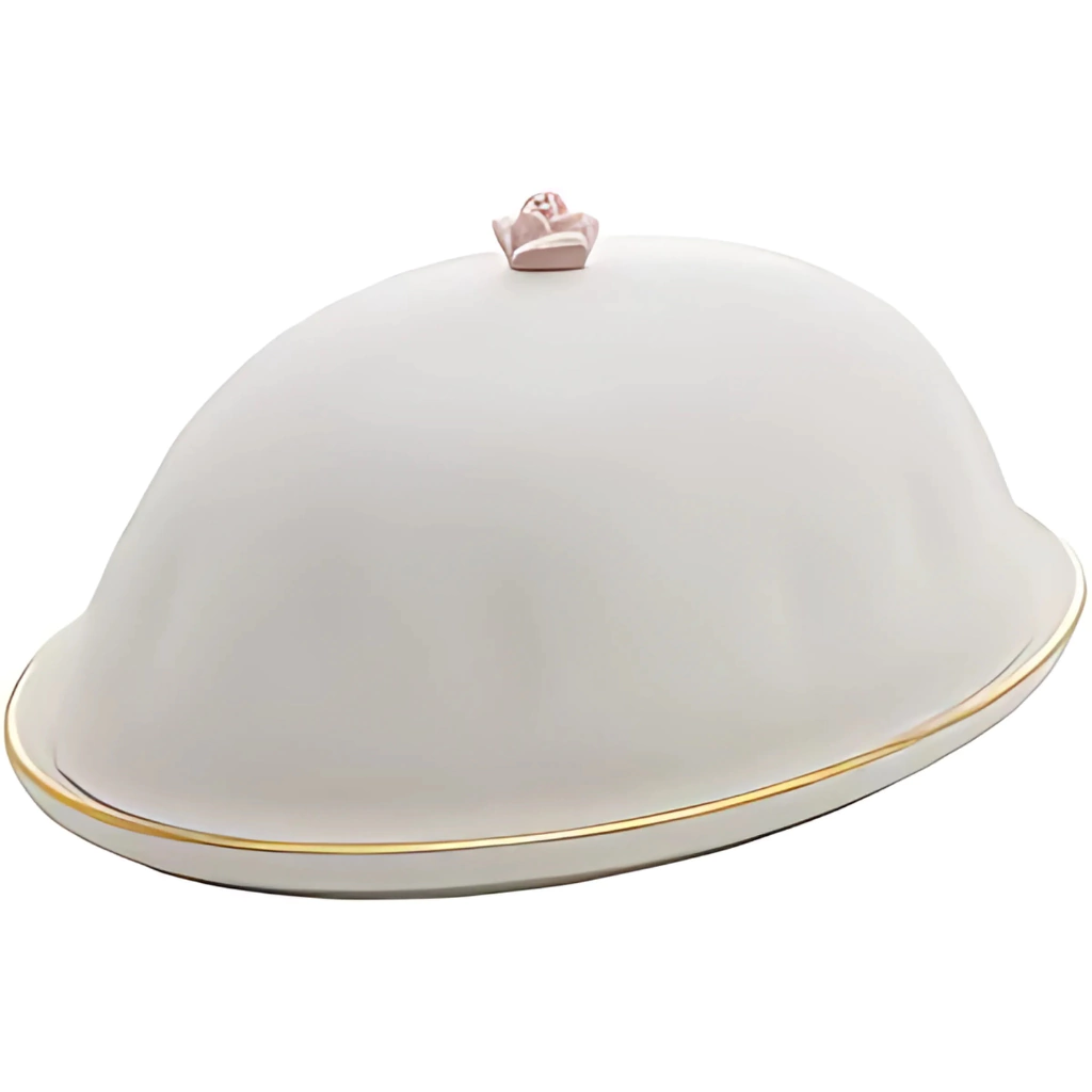 Manteigueira Porcelana Flower