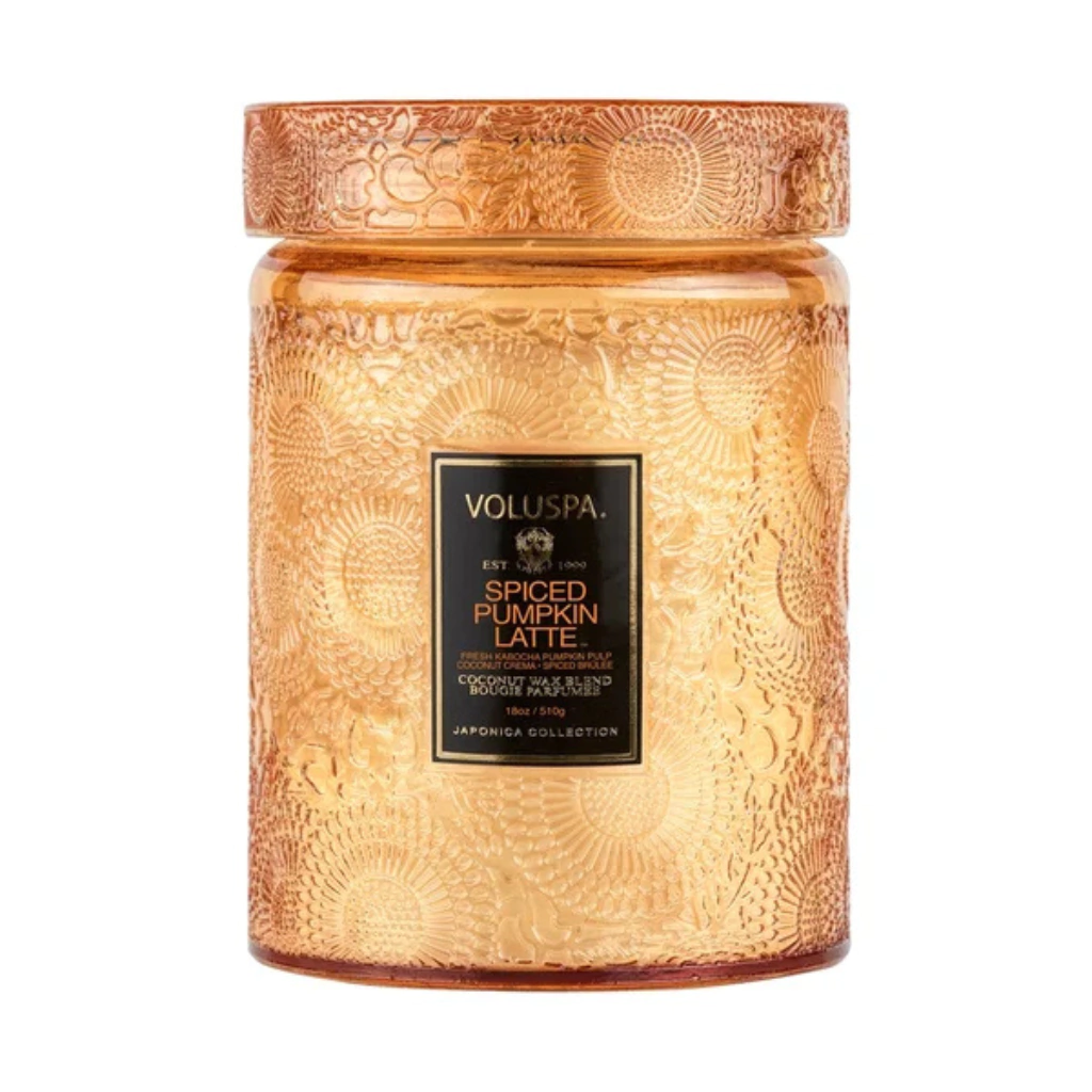 Vela Relevo Spiced Pumpkin Latte (Pote de Vidro) G - 100H