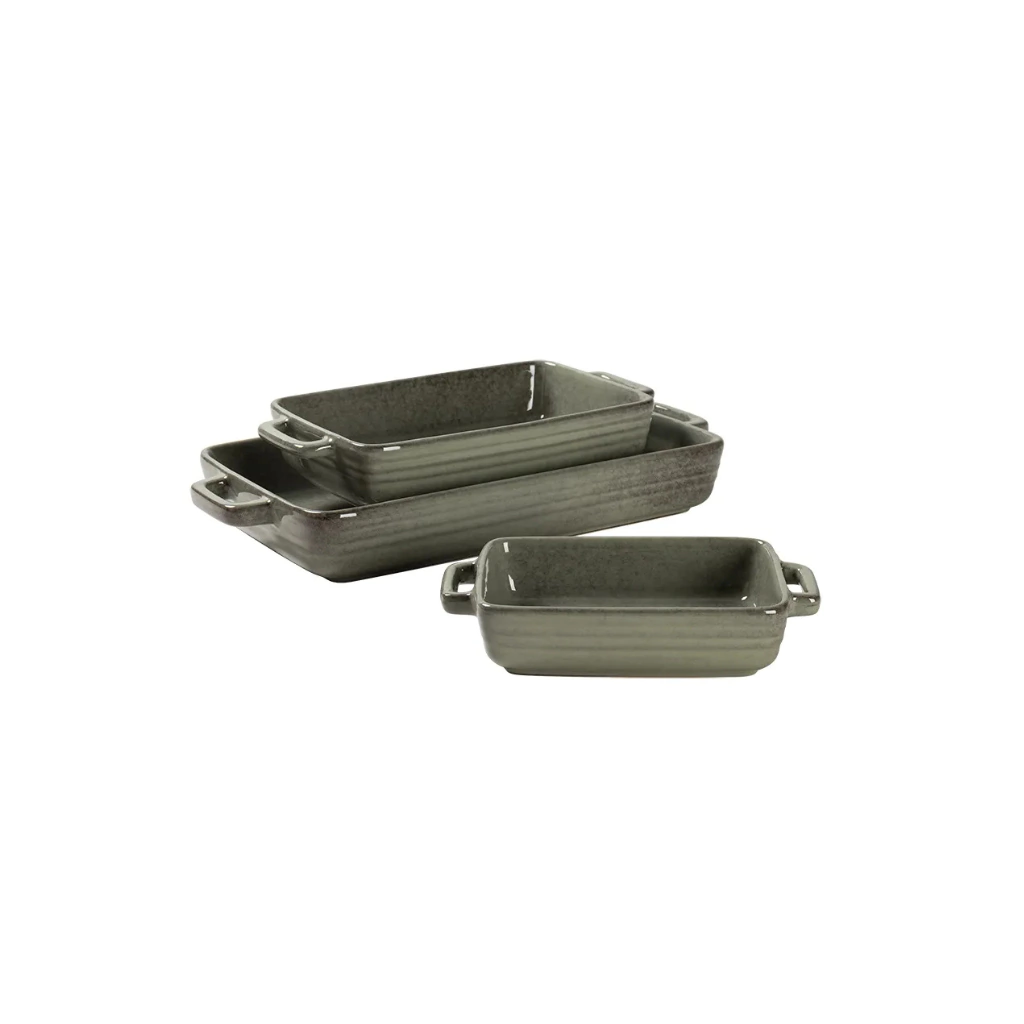 Travessa Retangular com Alça Verde M