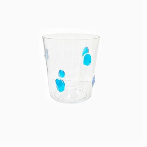 Copo Baixo Acrilico bola azul - comprar online