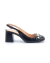 Slingback Preto Metalizado - comprar online