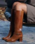 Bota Cano Alto Salto Bloco Camel - Loulou Shoes