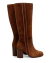 Bota Cano Longo Camurça Brownie - comprar online