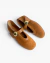 Sapatilha Emma Mesh Ballet Em Couro Caramelo - comprar online