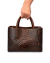 Bolsa Python/Floater Ouro Cacau