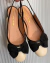 Slingback Off White Laço Preto - comprar online