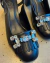 Slingbak Preto Pedras - Loulou Shoes