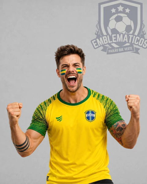 Camisa Super Bolla Copa Trivela Brasil Amarela