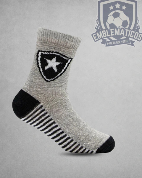 Kit Meia Infantil 2 Pares Botafogo