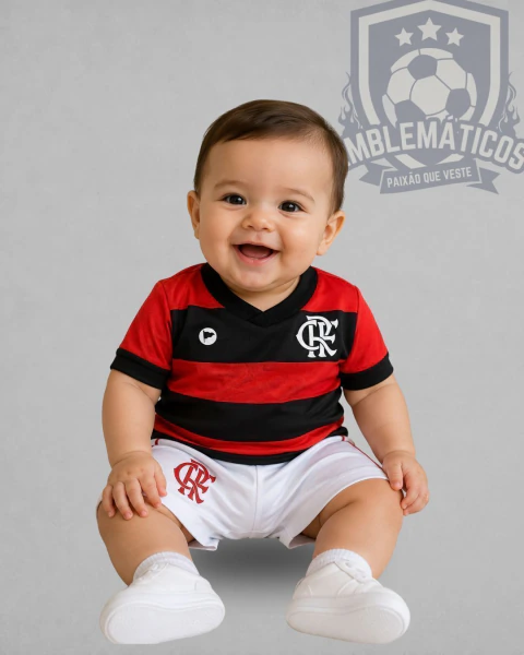 Conjunto Baby Micro Dry Sublimado Flamengo