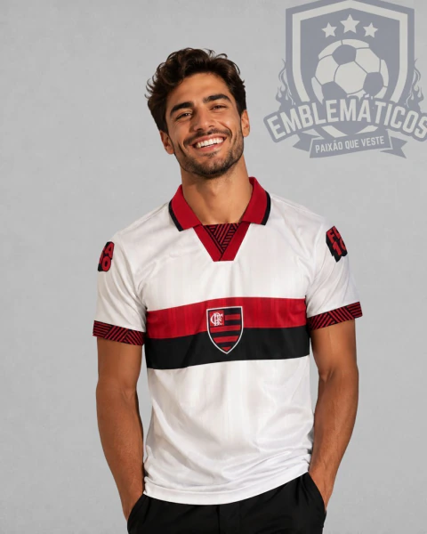 Camiseta Flamengo Retrô 1996 Away Masculina