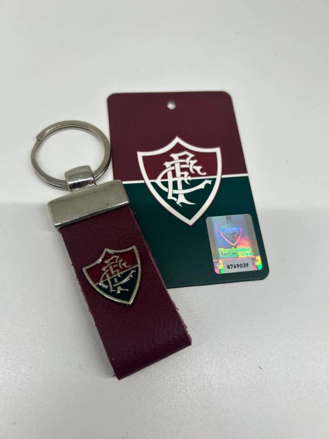 Chaveiro Mosquetão em Couro Fluminense - comprar online
