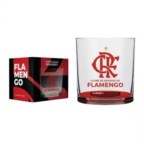 Copo Cylinder Rocks 305ml Flamengo - comprar online