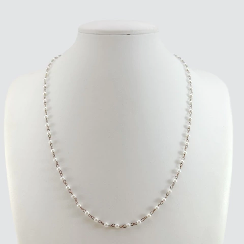 Colar de Corrente de Pérolas 4.2g