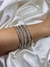 Bracelete prata de tiras