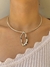 Choker e brinco prata orgânico - comprar online