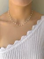 Choker prata com pérolas love - comprar online
