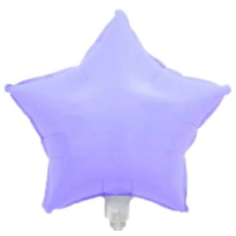BALÃO METALIZADO ESTRELA LILÁS MATTE 18" - 01 UNIDADE