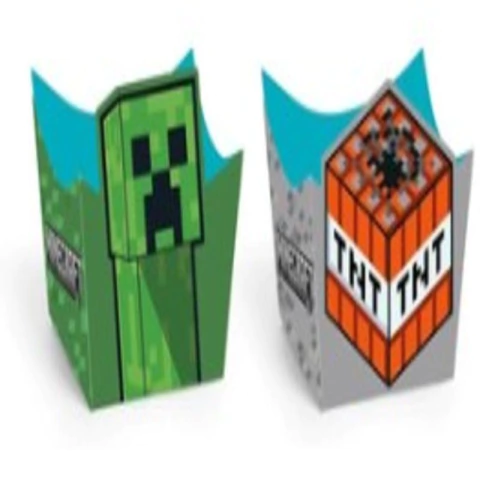 FORMINHA CACHEPOT MINECRAFT COMPOSE TNTCREEPER COM 24 UN - 01 UNIDADE