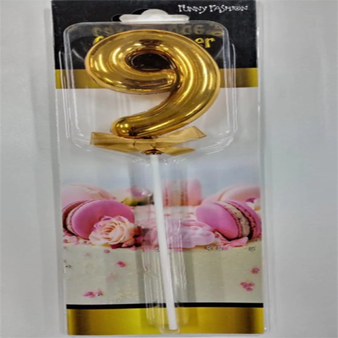 CAKE TOPPER NÚMERO 9 OURO - 01 UNIDADE