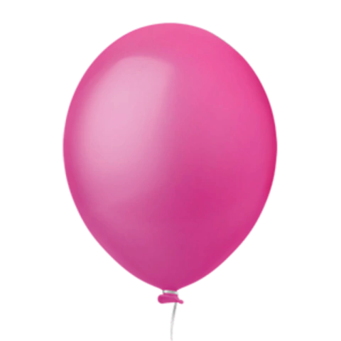 BALÃO REDONDO DE LÁTEX LISO PINK C/50 9" (APROX.22CM) - 01 UNIDADE