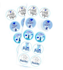 ADESIVO DIA DOS PAIS COM 20 UNIDADES - 01 UNIDADE