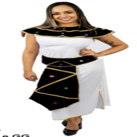 FANTASIA CLEOPATRA BRANCA ADULTO TAMANHO G - 01 UNIDADE