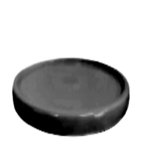 BANDEJA REDONDA LINHA TOPAZIO 23CM PRETO - 01 UNIDADE