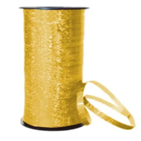 FITILHO HOLOGRÁFICO 5MM 91,44M DOURADO - 01 UNIDADE